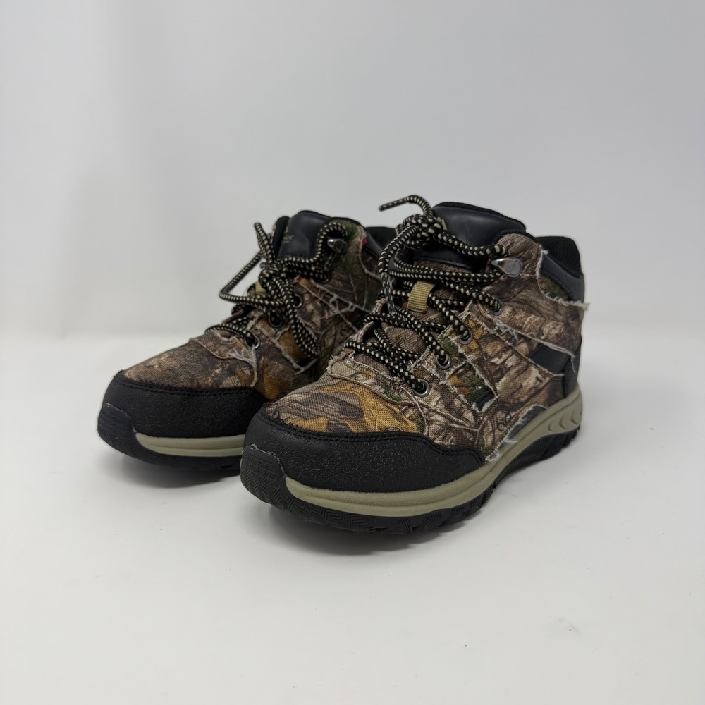 Ozark Trail Boys Realtree Edge Camo‎ Hiking Boots Brown Black Size 1 YOT45CJ517